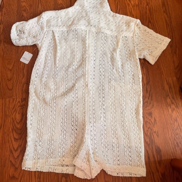 NWT Free People White Crochet Swim Cover-Up – Size XS - Picture 4 of 5